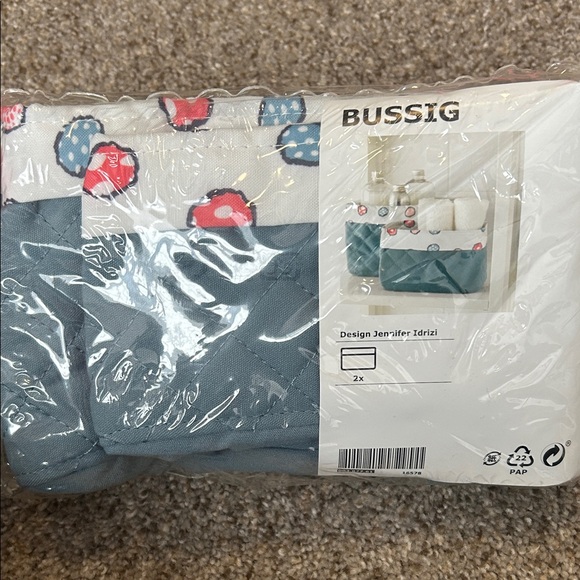 IKEA Other - IKEA BUSSIG Storage Bins - Blue and White